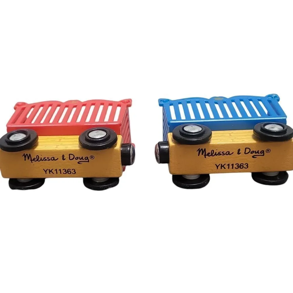 Melissa & Doug wood magnetic train set